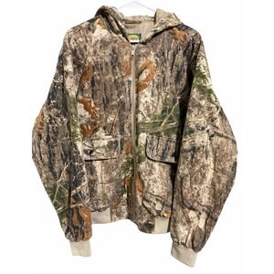 Cabela's Zonz Woodlands Camo Hunting Jacket Men's Size Large